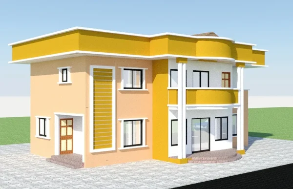 Yellow – Beige 4 Bedroom Family Duplex: DUP – J. – 002 - Image 4