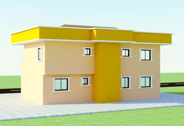 Yellow – Beige 4 Bedroom Family Duplex: DUP – J. – 002 - Image 2