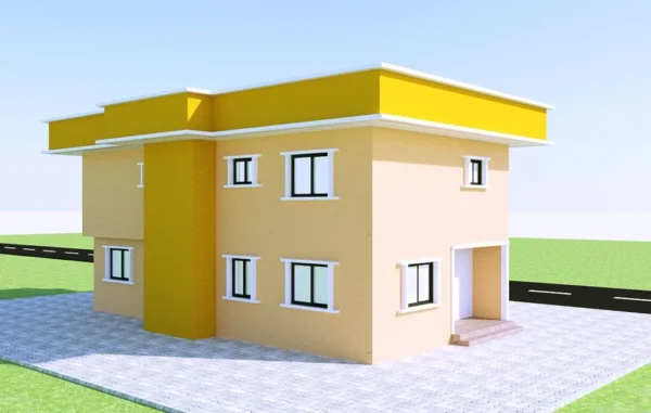 Yellow – Beige 4 Bedroom Family Duplex: DUP – J. – 002 - Image 3