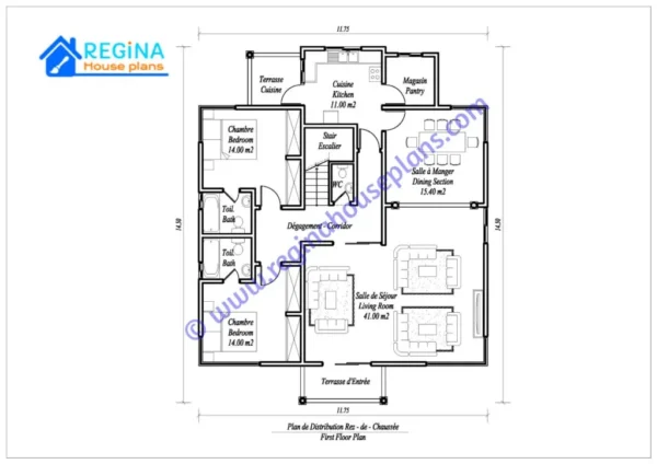 Ndéré 5 – Bedroom Classic Duplex: DUP – J. – 007 - Image 2